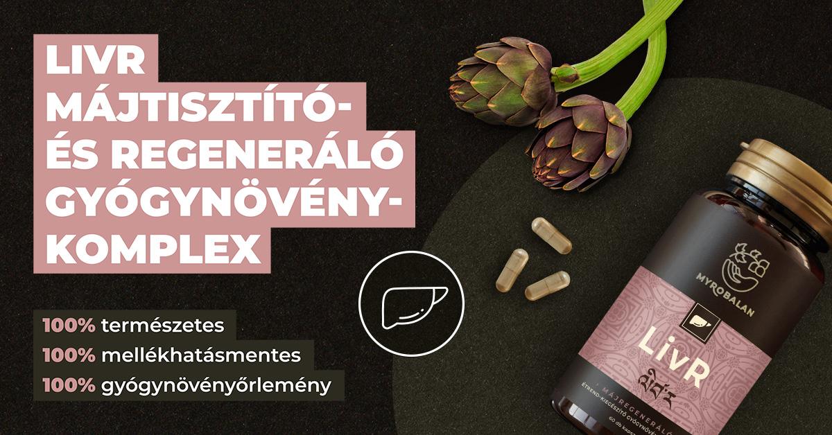 LivR májtisztító- és regeneráló gyógynövény-komplex