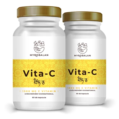 Vita-C 1500 mg C vitamin gyógynövény kivonatokkal - 2 DOBOZ
