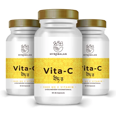 Vita-C 1500 mg C vitamin gyógynövény kivonatokkal - 3 DOBOZ
