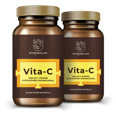 Vita-C 1500 mg C vitamin gyógynövény kivonatokkal - 2 DOBOZ
