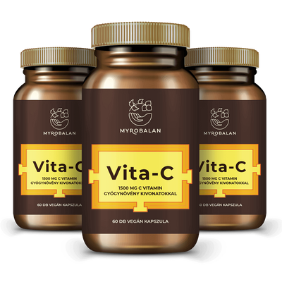 Vita-C 1500 mg C vitamin gyógynövény kivonatokkal - 3 DOBOZ