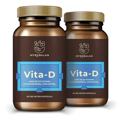 Vita-D K1+K2 vitaminokkal és shilajittal - 4000NE - 2 doboz