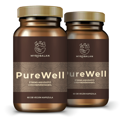 PureWell béltisztító kapszula gyógynövényekből 100% természetes összetevőkkel