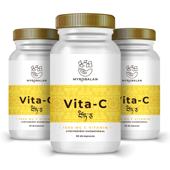 Vita-C 1500 mg C vitamin gyógynövény kivonatokkal - 3 DOBOZ
