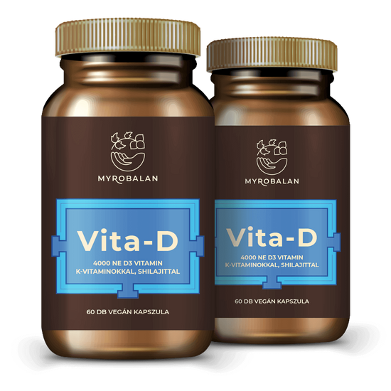 Vita-D K1+K2 vitaminokkal és shilajittal - 4000NE - 2 doboz