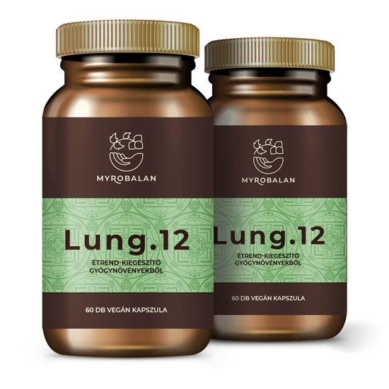 Lung.12 tüdőerősítő és tüdőtisztító gyógynövény-komplex csomagban kedvezménnyel